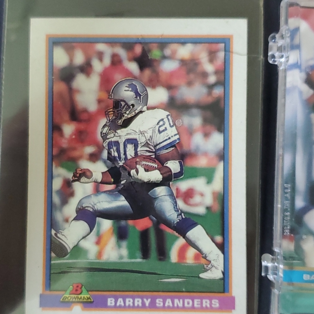 Vintage Barry Sanders NFL Cards (5 Cards)